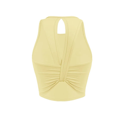 Custom LOGO women's 2026 summer high-end fashion integrated chest pad, beautiful back yoga bra, running training fitness vest