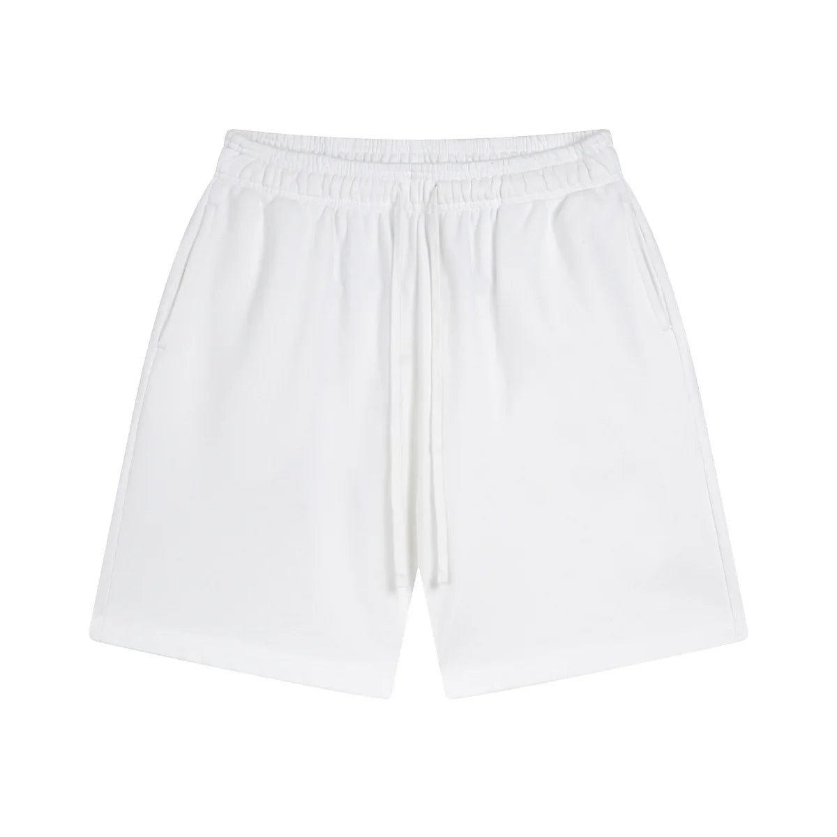 Custom LOGO men's new washed 420G European and American 100% cotton retro terry couple casual sports shorts