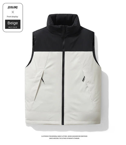 Custom logo Mens winter Sleeveless Jackets personality customaization Down Warmth Ultra Light Vest Jacket Autumn Casual Vest