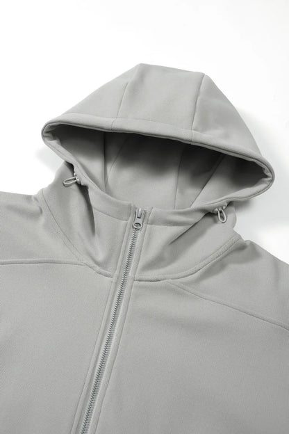 Personalized LOGO Custom Men's Temperature Control Fleece Zipper Hooded Sweater 2026 Spring and Autumn Sports Couple Jacket Top