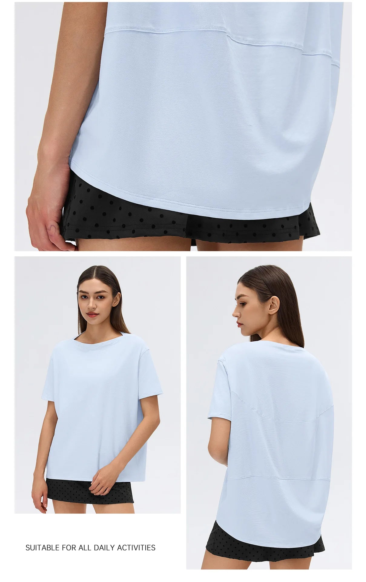 Custom LOGO Women's Summer Short Sleeve Loose Casual Running T-Shirt Yoga Fitness Sports Top Breathable Sweating
