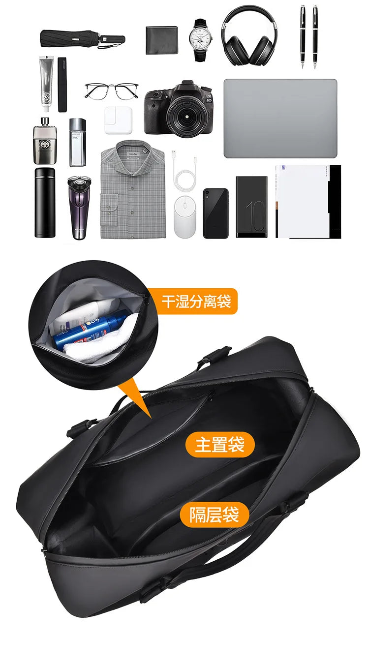 Men's Handheld Fitness Bag Customized Logo Large Capacity Crossbody Swimming Sports Bag Personalized Waterproof Travel Bag