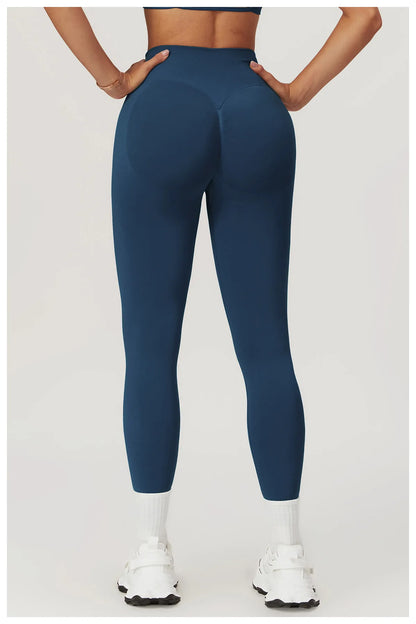 Customized LOGO women's peach buttocks seamless belly tight yoga pants running sports quick-drying fitness trousers
