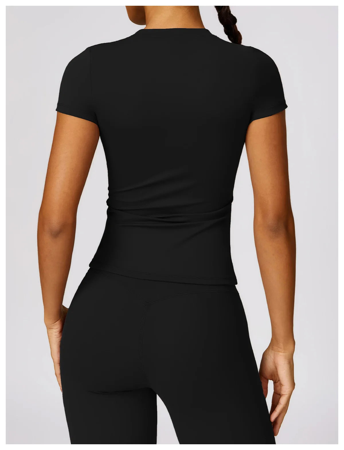 Custom LOGO women's summer short-sleeved t-shirt quick-drying yoga clothes fitness tops outdoor running sports short sleeves