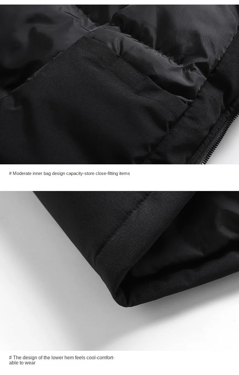 Custom logo Mens winter Sleeveless Jackets personality customaization Down Warmth Ultra Light Vest Jacket Autumn Casual Vest