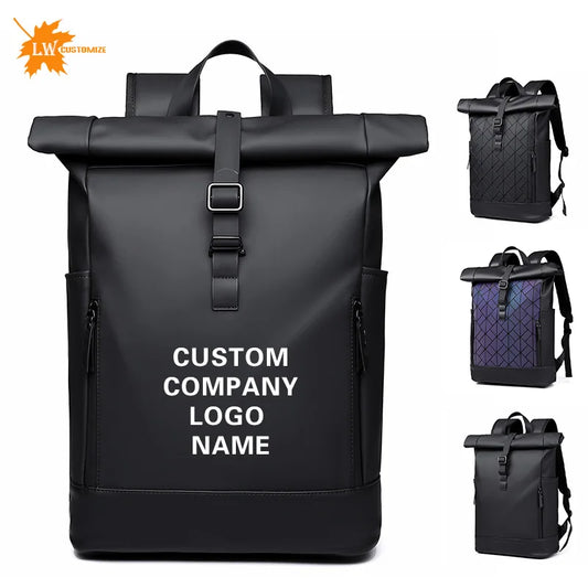 Men's backpack custom logo outdoor waterproof computer backpack work travel student backpack women's backpack
