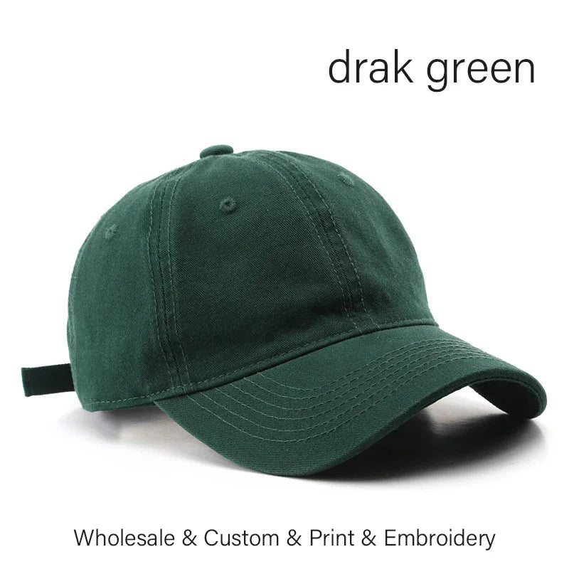 SLECKTON Custom Baseball Cap Fashion DIY Letter Embroidery Hats for Women and Men Cotton Design LOGO Wholesale Unisex Caps