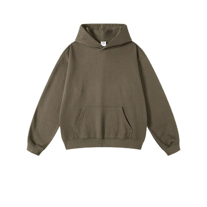 Custom LOGO men's and women's heavy 445G terry cotton and polyester casual sweater spring and autumn hoodie 2024 top