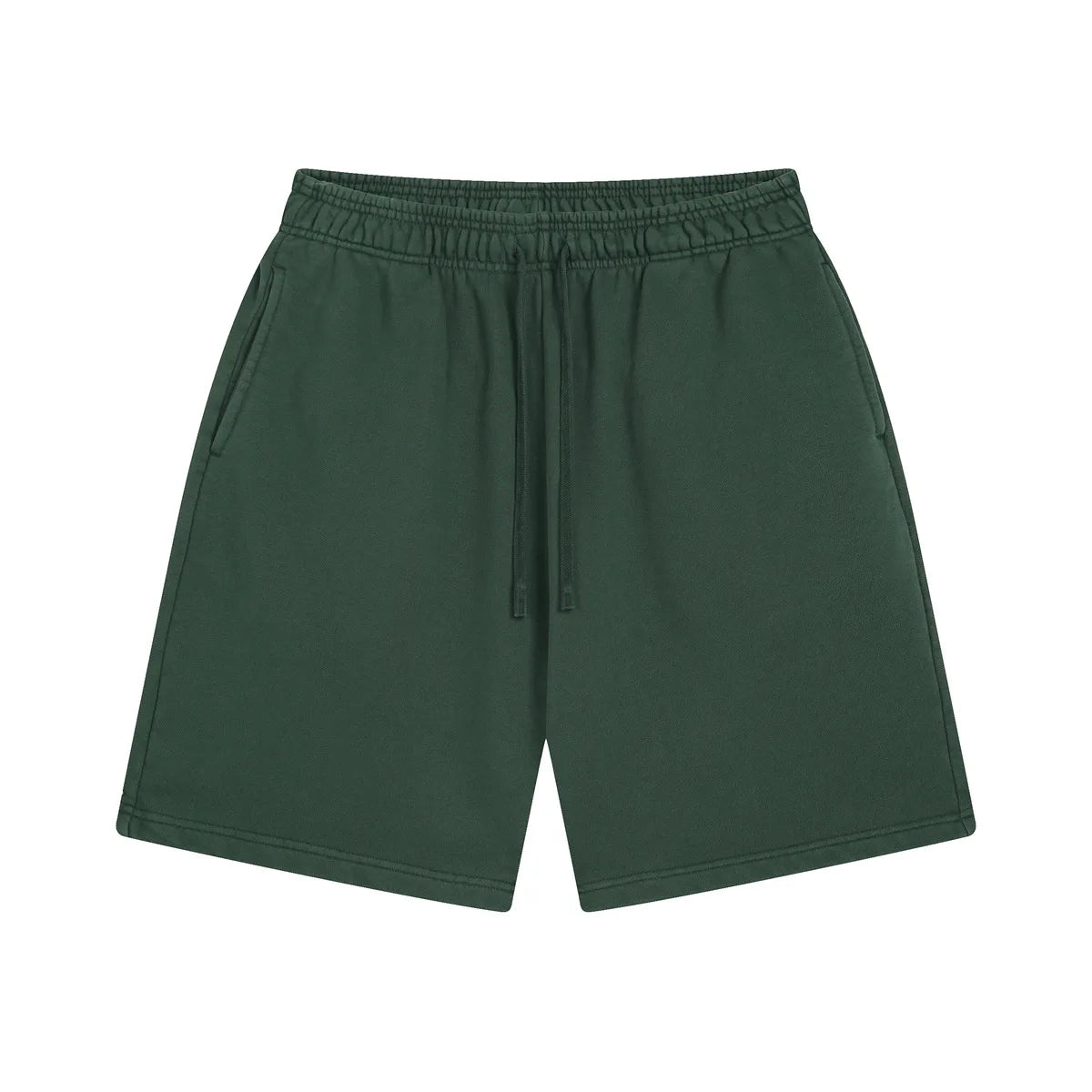 Custom LOGO men's new washed 420G European and American 100% cotton retro terry couple casual sports shorts
