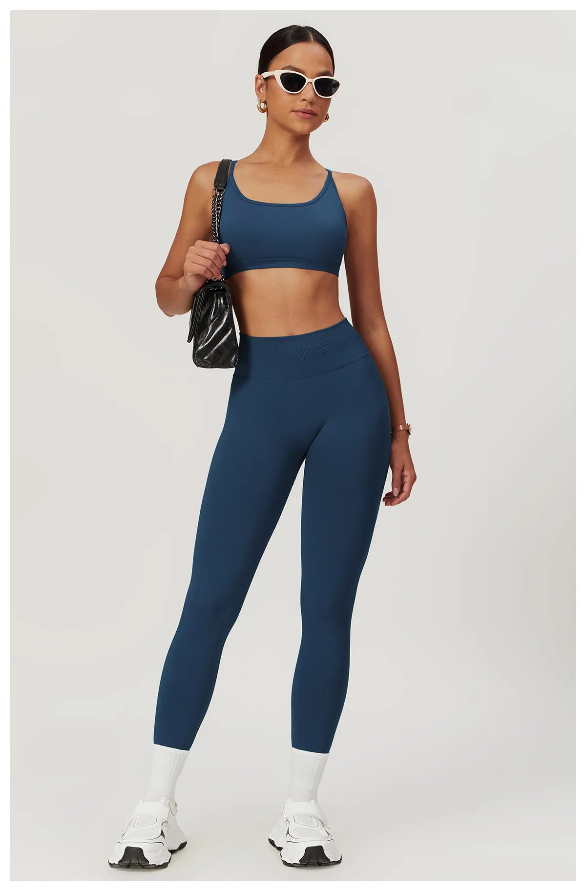 Customized LOGO women's peach buttocks seamless belly tight yoga pants running sports quick-drying fitness trousers