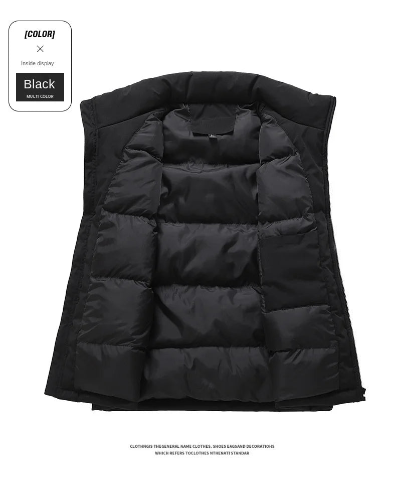 Custom logo Mens winter Sleeveless Jackets personality customaization Down Warmth Ultra Light Vest Jacket Autumn Casual Vest