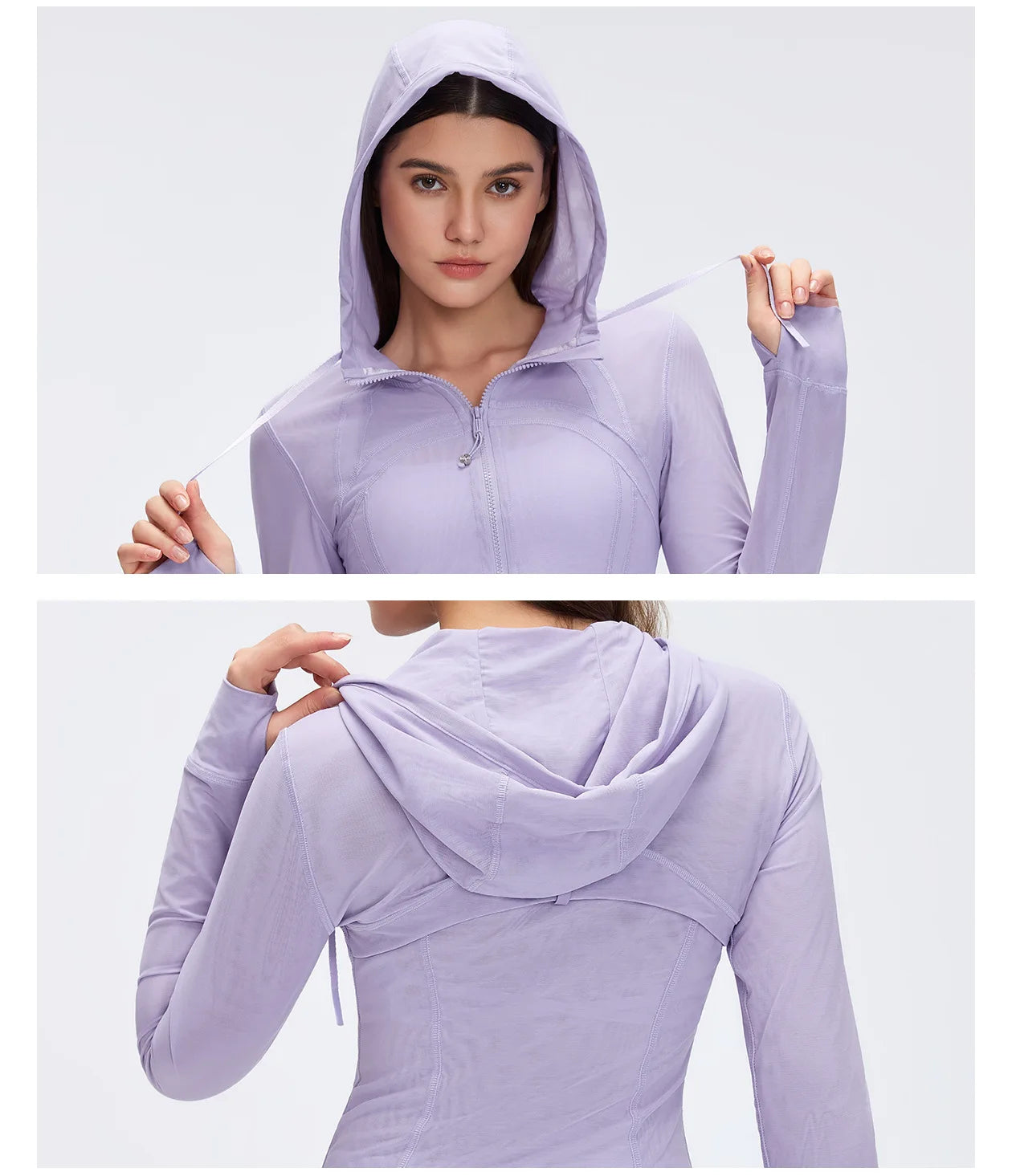 Custom LOGO Women's Spring Autumn Mesh Breathable Yoga Suit Sports Riding Quick Drying Running Fitness Belt Pocket Jacket Top