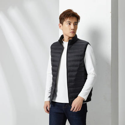 Custom Logo Tank Top Autumn Winter Jacket customaization Down Warm Thickened Sleeveless Solid Color vest Company Brand Design