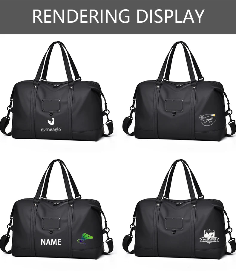 Men's Handheld Fitness Bag Customized Logo Large Capacity Crossbody Swimming Sports Bag Personalized Waterproof Travel Bag