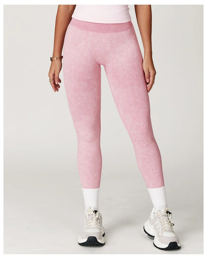 Custom LOGO Women's Seamless Sandblasting Yoga Pants High Waist Hip Lift Tight Running Sports Fitness Yoga Pants