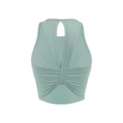 Custom LOGO women's 2026 summer high-end fashion integrated chest pad, beautiful back yoga bra, running training fitness vest