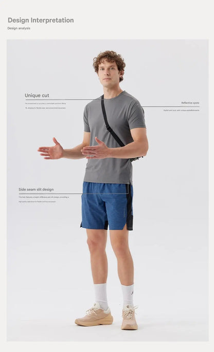 #5111-XIYU Custom LOGO Printed DIY Men's Loose Breathable Plain Short Sleeve Outdoor Cycling Quick Dry Running Fitness T-shirts