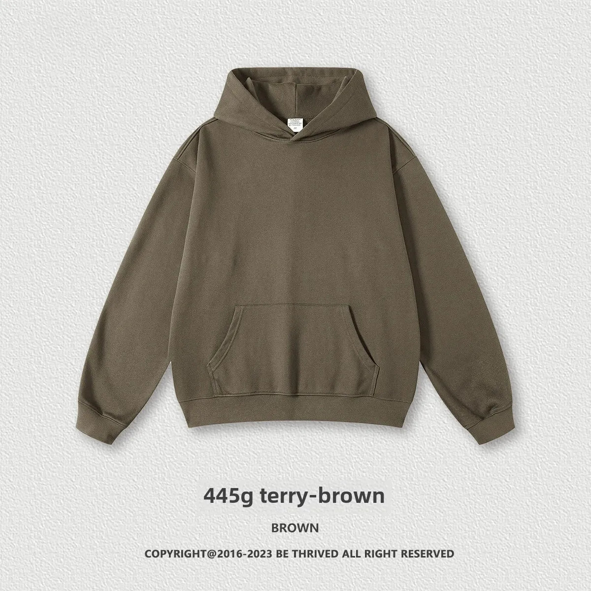 Custom LOGO men's and women's heavy 445G terry cotton and polyester casual sweater spring and autumn hoodie 2024 top