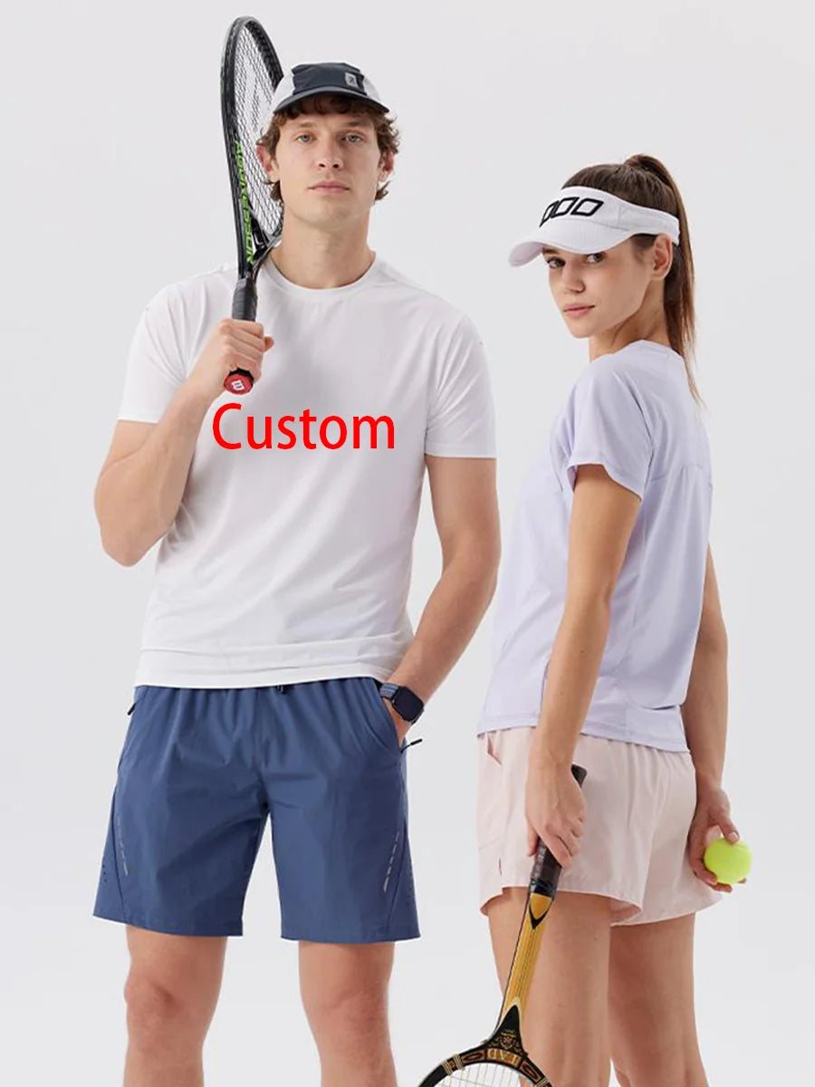#5111-XIYU Custom LOGO Printed DIY Men's Loose Breathable Plain Short Sleeve Outdoor Cycling Quick Dry Running Fitness T-shirts