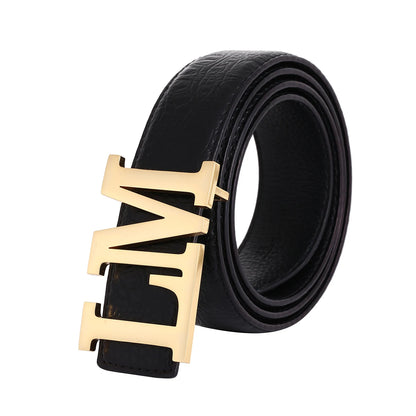 Personalized Mens Leather Belt Buckle Customized Initials Buckle's Wedding Jewelry Gift for Men's Fashion Dress Grandpa Father