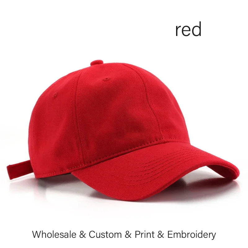SLECKTON Custom Baseball Cap Fashion DIY Letter Embroidery Hats for Women and Men Cotton Design LOGO Wholesale Unisex Caps