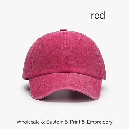 SLECKTON Custom Cap Logo Embroidery Retro Baseball Cap for Men and Women DIY Design Letter Hat Customize Graphic Print Wholesale