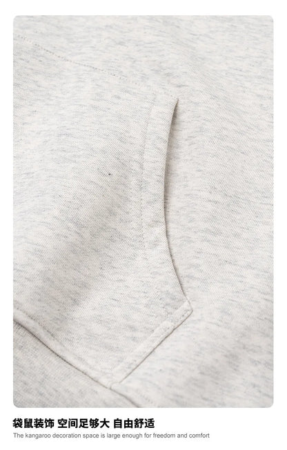 Customized LOGO women's new autumn blockbuster 445G big pocket hooded sweater short top
