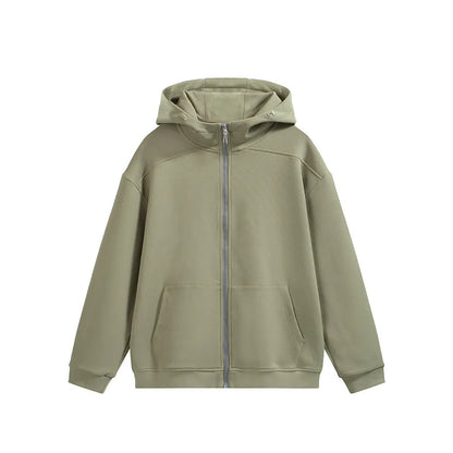 Personalized LOGO Custom Men's Temperature Control Fleece Zipper Hooded Sweater 2026 Spring and Autumn Sports Couple Jacket Top
