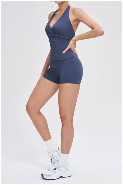 Women's Yoga Bra Halter Sports Underwear Gym Workout Top Quick Dry Beauty Back Running Fitness Bra Female Yoga Bra Gym Clothes