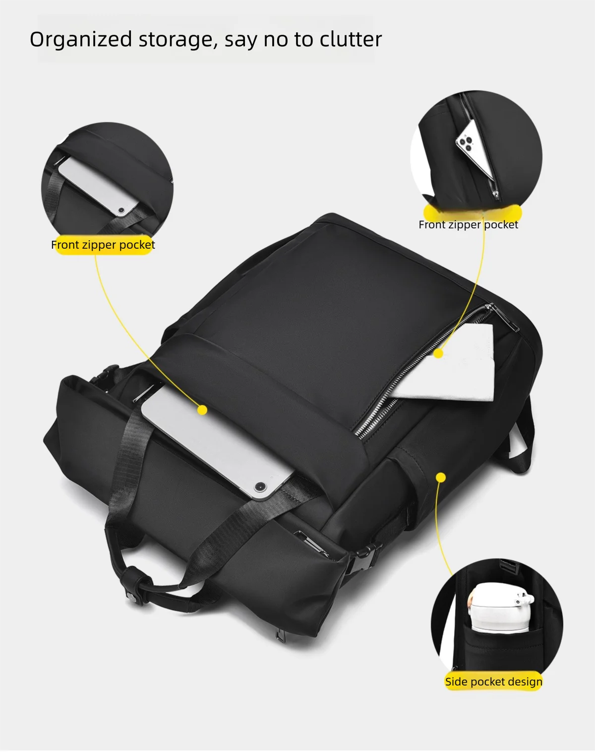 Custom backpack simple casual computer backpack waterproof men's backpack personalized travel backpack printed logo