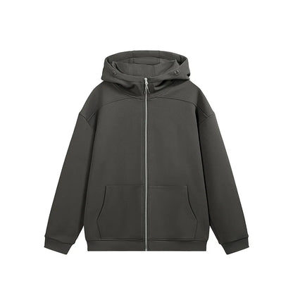 Personalized LOGO Custom Men's Temperature Control Fleece Zipper Hooded Sweater 2026 Spring and Autumn Sports Couple Jacket Top