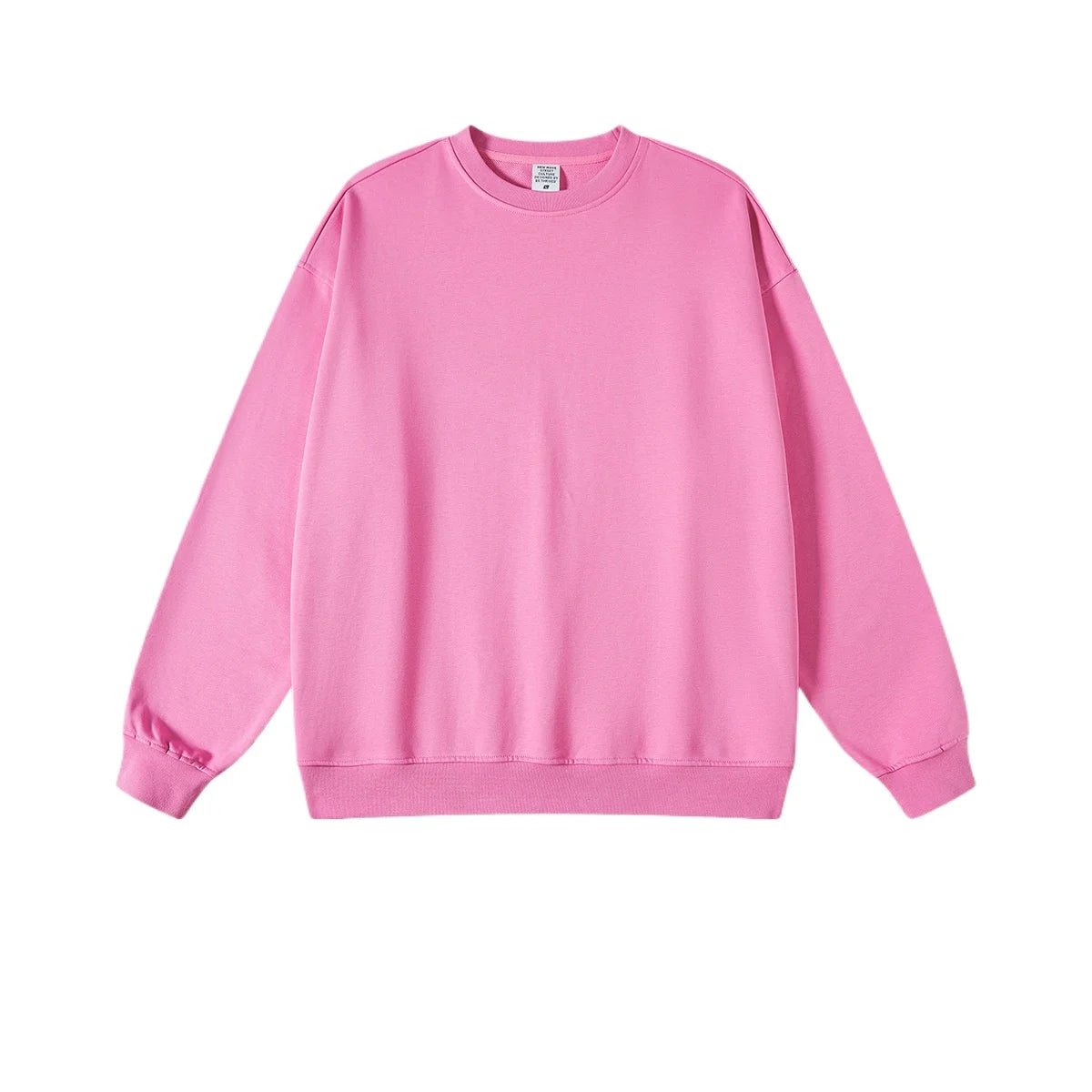 Custom LOGO men's and women's spring autumn and winter new American 440G heavy terry loose pullover crew neck sweater