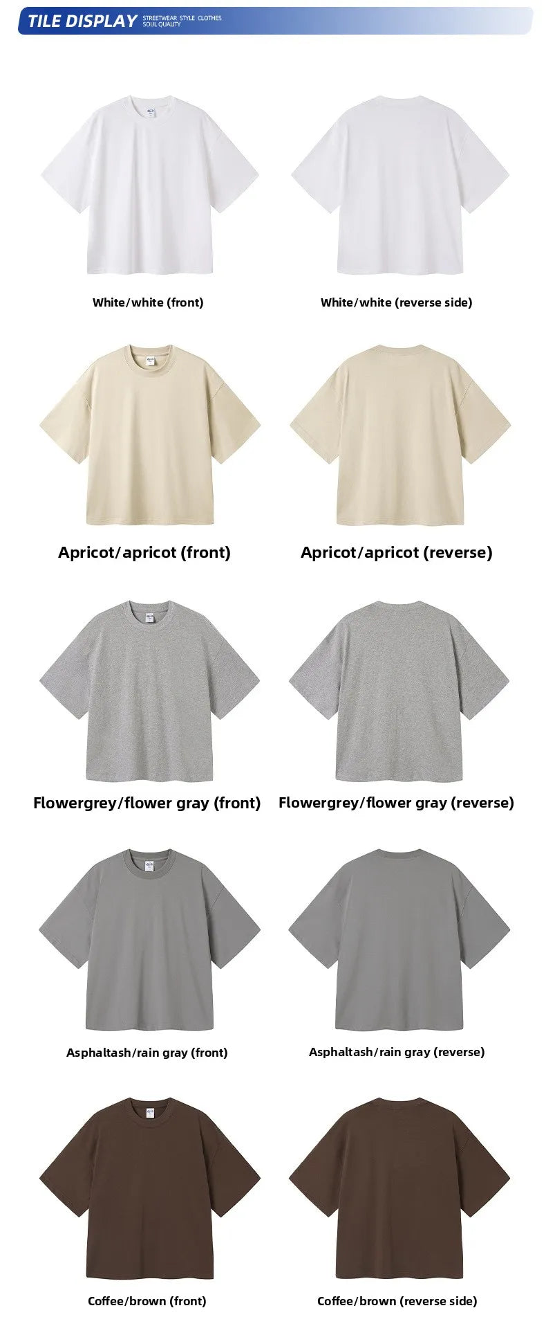 Customized LOGO men's clothing summer new 275G heavy 100% cotton short version loose T-shirt for men and women