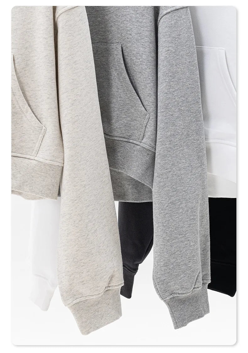 Customized LOGO women's new autumn blockbuster 445G big pocket hooded sweater short top