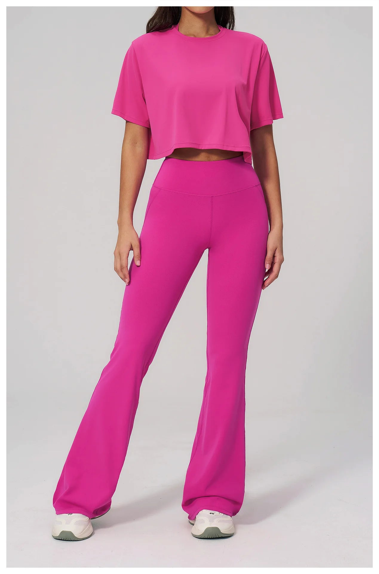 Custom LOGO women's yoga clothes, short sleeves, tight quick-drying trousers, fitness clothes, high-intensity sports suits