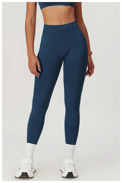 Customized LOGO women's peach buttocks seamless belly tight yoga pants running sports quick-drying fitness trousers
