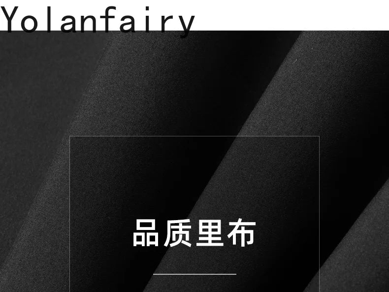 YOLANFAIRY Real Sheepskin Leather Patchwork Wool Coat for Men Autumn Trendy Short Cashmere Jacket Loose Streetwear ropa hombre