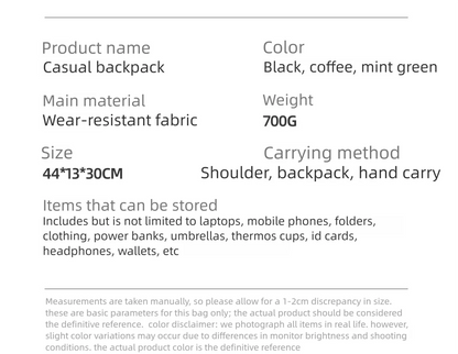 Custom backpack simple casual computer backpack waterproof men's backpack personalized travel backpack printed logo