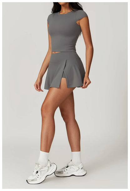 Yoga Short Skirt Women's Golf Tennis Sport Skirt Badminton Fitness Dancing Skirt Quick Dry Comfort Running Leisure Sport Dress