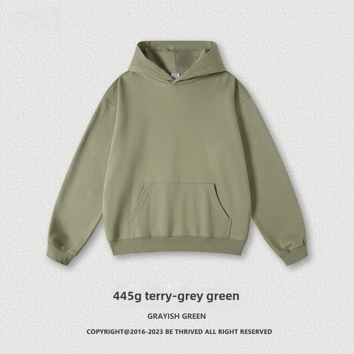 Custom LOGO men's and women's heavy 445G terry cotton and polyester casual sweater spring and autumn hoodie 2024 top