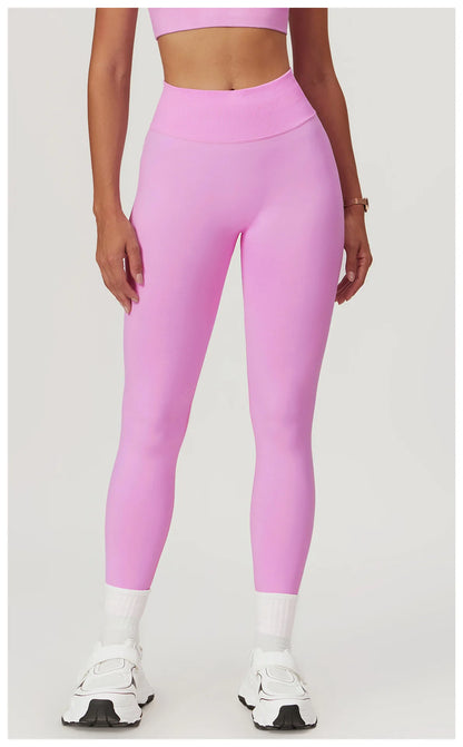 Customized LOGO women's peach buttocks seamless belly tight yoga pants running sports quick-drying fitness trousers