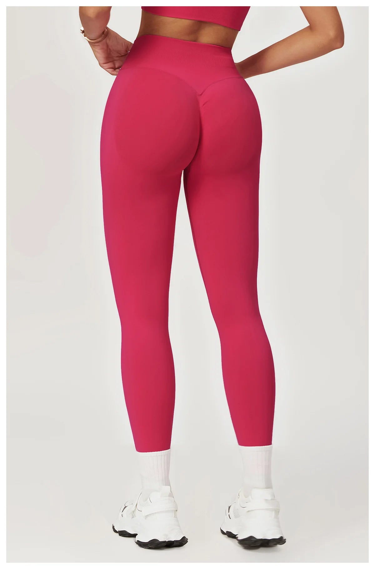 Customized LOGO women's peach buttocks seamless belly tight yoga pants running sports quick-drying fitness trousers