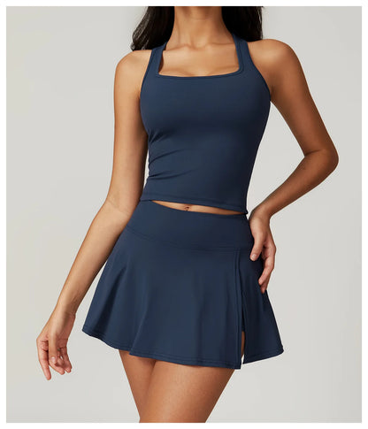 Yoga Short Skirt Women's Golf Tennis Sport Skirt Badminton Fitness Dancing Skirt Quick Dry Comfort Running Leisure Sport Dress