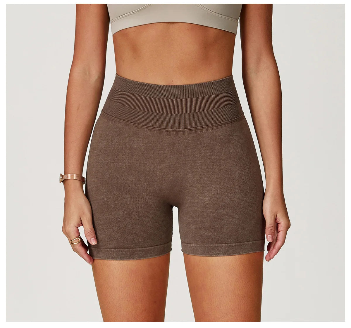 Sand Washed Yoga Shorts Women Yoga Shorts High Waist Workout Shorts Fitness Yoga Lift Butt Fitness Yoga Gym Running Short Pants