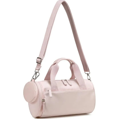 Customized Cylindrical Bag Logo Single Shoulder Hand-held Fitness Bag Women's Travel Bag Sports Bag Personalized Name Image