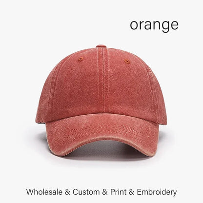 SLECKTON Custom Cap Logo Embroidery Retro Baseball Cap for Men and Women DIY Design Letter Hat Customize Graphic Print Wholesale