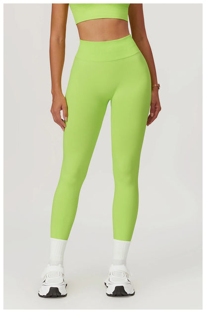 Customized LOGO women's peach buttocks seamless belly tight yoga pants running sports quick-drying fitness trousers